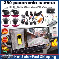 🔥Widely used🔥360 Car Camera Panoramic Surround View 1080P AHD Right+Left+Front+ Rear View Camera System for Android Auto Radio Night Vision