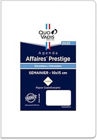 Quobadis qv285rech-fr Diary Diary Business Prestige Refill (French) (Weekly Vertical, Begins in Dece