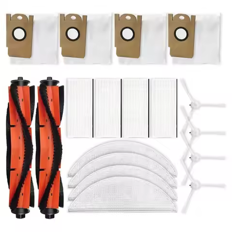 A35T-For Lydsto R1/R1A/R1 Pro/S1 Robot Vacuum Cleaner Main Side Brush Hepa Filter Mop Cloth Replacem
