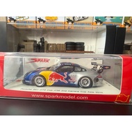 Spark 1/43 Porsche 997 GT3 Cup Red Bull 2010 Carrera Cup Asia Alloy Car Model Brand New Unopened wit