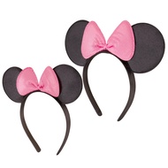 ABG Accessories Girls Minnie Mouse Ears Headbands, Set Of 2 For Mommy And Me, Matching for Adult and