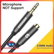 ESSAGER 3.5mm Male to Female HiFi TRS 3 Section 2M Jack Audio Cable - EYPY335-YYA0G