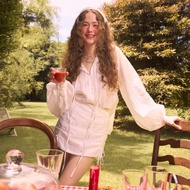 lookbooklookbook blooming top white