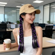 Two Type E-commerce Boxing Wig Braids Influencer Baseball Cap Twist Long Braids Colorful Braided Pon