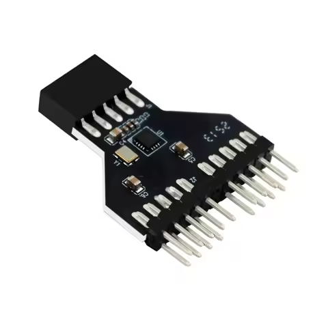 USB 2.0 Connector 9-Pin Motherboard USB2.0 9Pin Header Splitter USB2.0 9 Pin To USB3.0 19Pin Convers