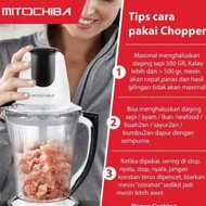 Chopper Mitochiba CH 200 Coper Mitochiba Blender Jus CH200 Blender