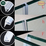 YGS 1M 6-12mm F U h Shape Seal Strip Home & Living Bath Screen Hardware Glass Door Weatherstrip