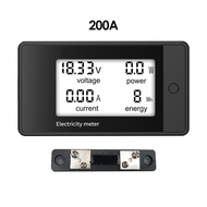 9050-4D DC8-100V 20A 50A 100A 200A 4 In 1 LCD ดิจิตอลจอแสดงผลแรงดันไฟฟ้าแอมป์มิเตอร์ Power Digital M