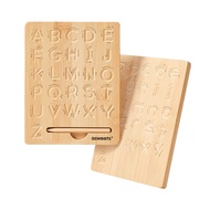 Asweets Montessori Wooden Alphabet Tracing Board,Wood Letter Practicing Board,Double-Sided Boards fo