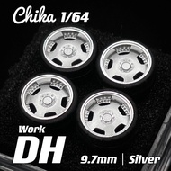 Modified Enkei Work BBS Posture Wheel Hubs for Car Models 1:64 Scale Collectible Toy Realistic Simul