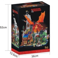 Compatible with Lego Building Blocks 21348 Red Dragon Legendary Dungeons and Dragons IDEAS Assembled