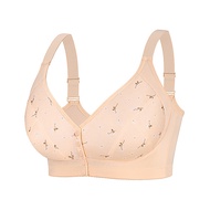 0XL-7XL Oversized Underwear Size Adjustable Shoulder Strap Printed Front Buckle Plus Size Bra