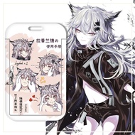Arknights Lapland DIY Student School ID Card Holder Bus Card MRT Card Bank Card Protective Cover