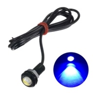 (ราคาต่อ 2 ชิ้น) ไฟตาแมว LED ไฟติดรถยนต์ ขนาด 18mm. มีระบบไฟ 12v และ 24v