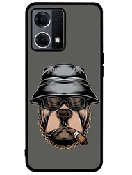 Funda Perro BOSS Gánster para OPPO Reno7 4G Reno7 5G Reno6 Lite Reno5 Lite A78 A57 A77 A58 A54 A53 A72 A93 A12 A15 A16 A17