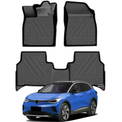 For Volkswagen VW ID.4 ID.5 2021 2022 2023 Floor Mats Waterproof Rubber Mats Floor Liners Car Access