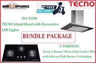 TECNO HOOD AND HOB FOR BUNDLE PACKAGE ( ISA 9298 &amp; T3388TGSV ) / FREE EXPRESS DELIVERY