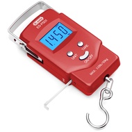 Dr.meter Fish Scale - PS01 110lb/50kg Backlit LCD Display Digital Scale with Built-in Measuring Tape