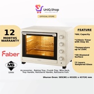 Faber 66L Double Glass Door Electric Oven (Rotisserie & Convection) | FEO IVORY 664 White Ketuhar