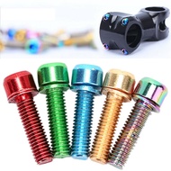 VALER Bicycle Parts 6Pcs/Set Stainless Steel Bike Stem Handlebar Stem Bolts Stems Screw M5 x18mm Bolt Screw