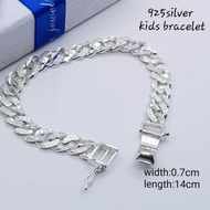 Ready stock(SM190BB)original 925 silver bracelet for kids silver bangle  budak bayi kids
