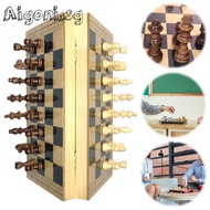 Wooden Foldable Magnetic International Chess Set Chess Board Game for Kid Adult