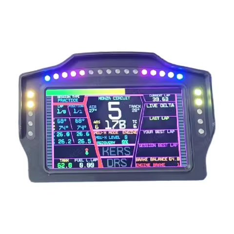 USB Simracing Games 7-inch Dashboard Multi-functional Instrument Speed Display for FANATEC Simagic M