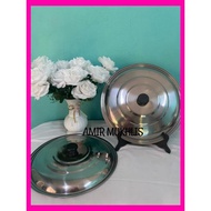 TUDUNG PERIUK STAINLESS STEEL SAIZ 32,34,36CM