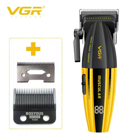 VGR V-285 Professional Clipper 9000RPM Adjustable Cordless Hair Trimmer Electric Baber Haircutting M