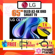 [FREE TV BRACKET &amp; HDMI CABLE] LG 65" 4K UHD Smart OLED A3 TV OLED65A3PSA Dolby Vision &amp; HDR10