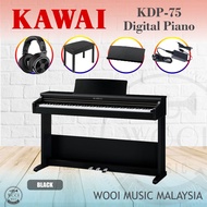 Kawai KDP75 Digital Piano 88 Keys (Free Bench &amp; Headphone) - Black