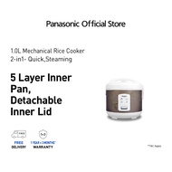 Panasonic SR-JQ105NSH Jar-Type Rice Cooker, 1.0L Non-Stick Inner Pan