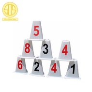 Lane Marker Number 1-8 Kon Untuk Lorong Larian Track & Field (Set of 8pcs)