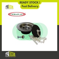 WIRAPLAS BASIN WASTE & KITCHEN WASTE(SINK WASTE) AND CHAIN SET (1-1/4'' 32MM )