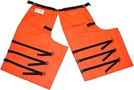 FORESTER Full Wrap Around Chainsaw Chaps - 360 Degree Below The Knee Protection - Adjustable Belt Ch