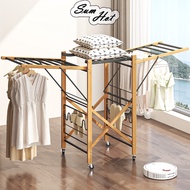 Movable Folding Drying Rack Balcony Hanging Clothes Rack Balcony Hanging Clothes Rack Sun Clothes Cl