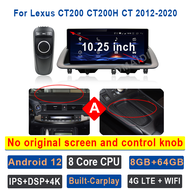 JRBAS Car Radio For Lexus CT CT200 CT200h 2012-2020 Multimedia Video Player 10.25inch CarPlay Androi
