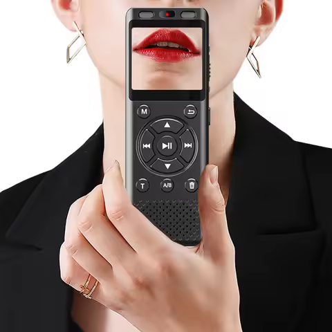 8GB/16GB Digital Voice Recorder Voice Activated Audio Recorder with Playback Recording Pen Noise Red