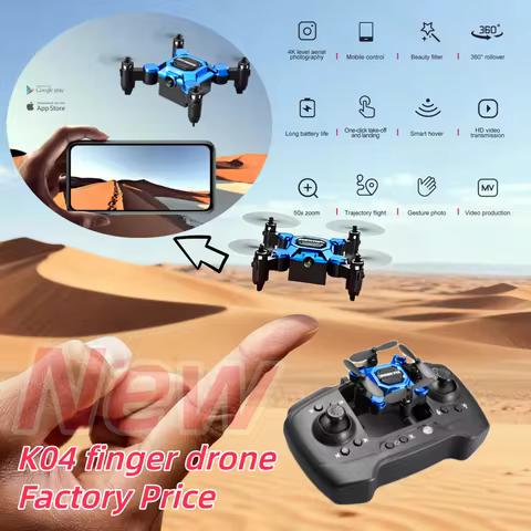 New K4 Mini Finger Drone Folding Pocket Storage 4k Profesional Aerial Photography Aircraft