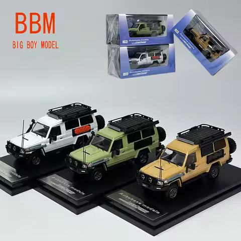 Diecast 1/64 Scale Land Cruiser J70 LC78 Off-road Car Model Simulation Station Wagon Car Model Colle