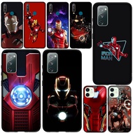 Casing Huawei Y6P Y6 Pro 2018 2019 Y62018 Y8P Phone Cover C-MA65 LOGO Marvel Hero iron Man Soft Silicone Case Black Fashion