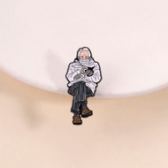 Funny Bernie Sanders Mittens Meme Enamel Pin Inauguration Sitting Bernie Brooch Creative Badge for B