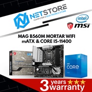 PWP MSI B560M MORTAR WIFI mATX & INTEL CORE I5-11400 PROCESSOR