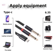 Best USB C to 6 35mm 1 4inch TRS Cable for Headphone Mixing Consoles 100 200 300cm