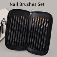 Eval 16PCS Nail Brush Luxury Set Gel Nail Brush Color Painting Line Drawing Pattern Making Gel Polish Nail Professional Brush Artist Brushes Tools