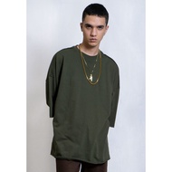 OCWA YE OVERSIZED RAW CUT TEE ARMY