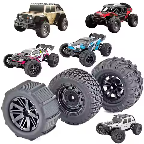 Tires for RC Car 1/14 RC Car Tires Wheel 4PCS 12mm Hex SCY 16101/2/3 MJX 16208/9 14209 JJRC Q130 C88