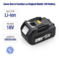 18V 6.0Ah Li-Ion Battery For Makita BL1860B BL1850 BL1830 BL1815 LXT400