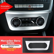 XUNYANGLOU | Interior Upgrade Decal For Benz GLE ML GLS AC Button Frame Center Console Trim