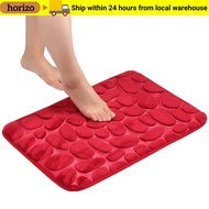 HORIZO 40*60cm Bath Mat Feet Pad Pebbles Floor Bathtub Doormat